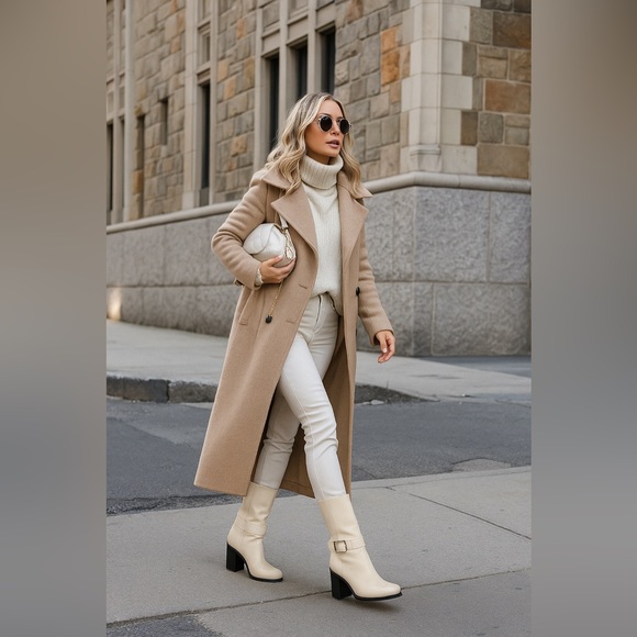 Sarto by Franco Sarto A-Vance Vanilla PU Mid-Calf Boots Size 6.5M, New with Box - Picture 2 of 14